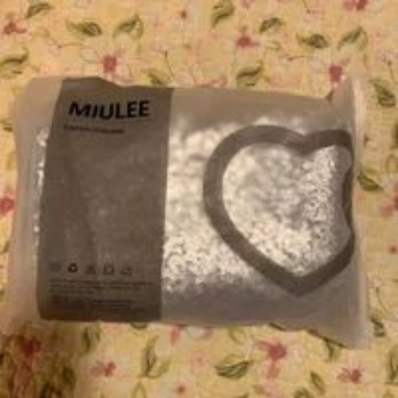 4 Silver Sequin Accent Pillow Covers - 18”